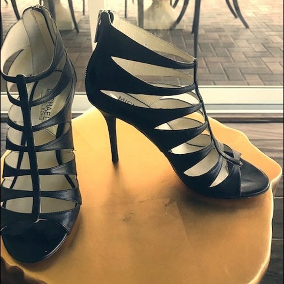 Michael Kors strappy peep toe heels - Picture 1 of 4